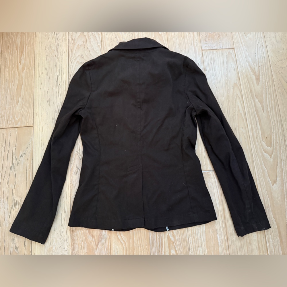 Womens Gap chocolate brown old money equestrian riding blazer‎ size 4 classic - Picture 7 of 7